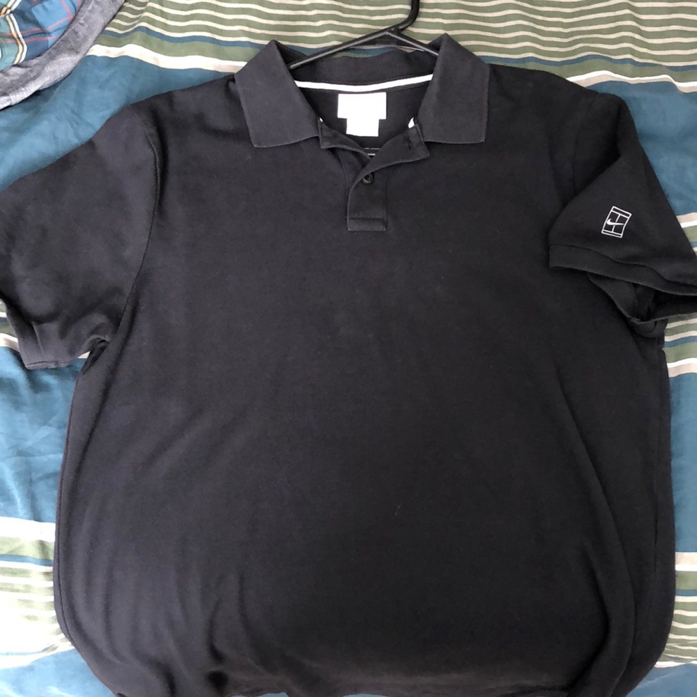 Large Nike Black polo shirt